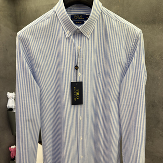 RL 2026 Premium Slim fit Cotton Linen Gömlek Mavi