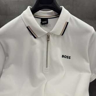 Boss 2026 Premium Polo Yaka Beyaz