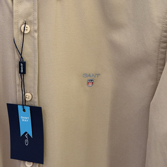Gant Premium Bej Oxford Slimfit Gömlek