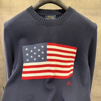 RL Premium American Flag Kazak Lacivert