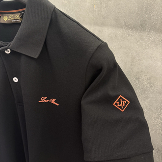 Loro Piana Ss’26 Premium Siyah Polo Yaka