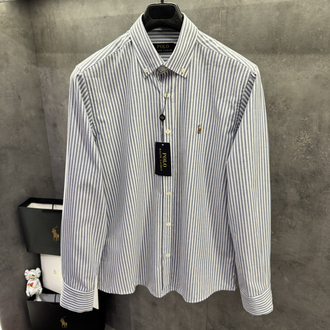RL Ss’26 Premium Old Money Luxury Mavi Çizgili Gömlek