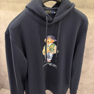 RL Premium Kapşonlu Lacivert Ayıcık Sweatshirt