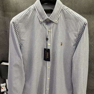 RL Ss’26 Premium Old Money Luxury Mavi Çizgili Gömlek
