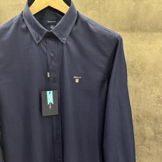 Gant Premium Oxford Classic Lacivert Slimfit Gömlek