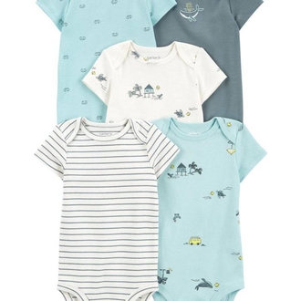 Carter's Erkek Bebek Kısa Kollu Body 5'li Paket