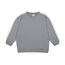 Antebies - Beyaz Kontrastlı Gri Sweatshirt ve Pantolon Set