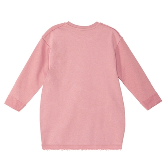 Denokids Pembe Leopar Cepli Uzun Kollu Kız Çocuk Elbise