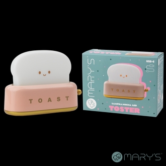 Mary's Toaster Pembe Led Gece Lambası

