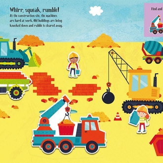 Felt Stickers - Diggers Play Scene Book