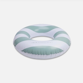 Swim Essentials Green White Striped Yüzme Simidi 90cm