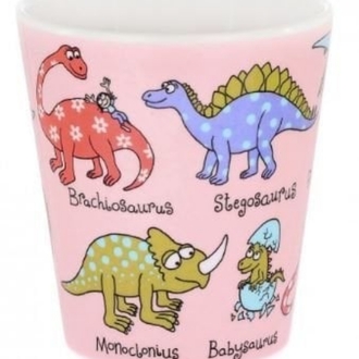 Tyrrell Katz Melamin Alıştırma Bardağı PINK DINO // PEMBE DİNOZOR

