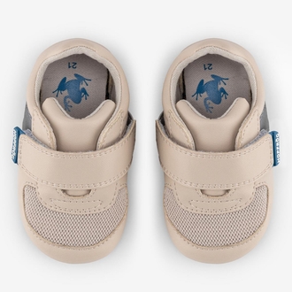 Hopfrög Smart Walker First Prime Havalı Bej Barefoot İlk Adım Bebek Ayakkabı