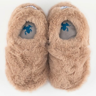 Hopfrög Furry Furry Bej Kürk Barefoot Patik (Hediye Seti)