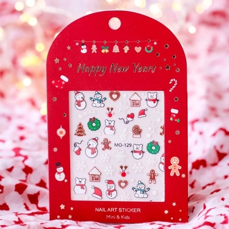 Mini & Kids Çocuk Tırnak Sticker Christmas - Snowman


