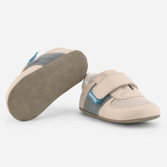 Hopfrög Smart Walker First Prime Havalı Bej Barefoot İlk Adım Bebek Ayakkabı