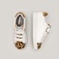 Merli&Rose Trio Büyük Çocuk Sneaker | Leopar-Beyaz-Beyaz