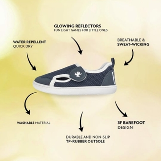 Hopfrög Multi Lacivert Mix Barefoot Çocuk Ayakkabı