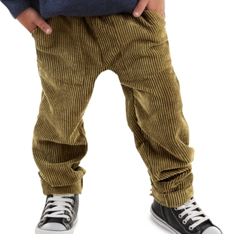 Denokids Fitilli Kadife Haki Erkek Çocuk Pantolon