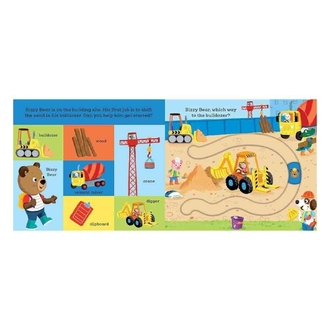 Bizzy Bear - Find and Follow On the Building Site Hareketli kitap