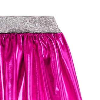 Denokids Kız Çocuk Koyu Pembe Metalik Parlak Etek