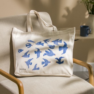 Bluebirds Tote Bag