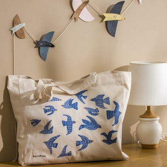Bluebirds Tote Bag