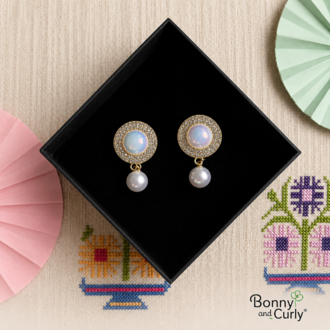  Pearl Glow Kol Düğmesi & Broş 