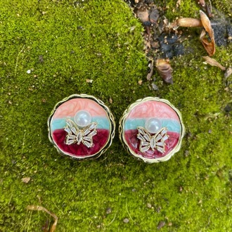 Aurora Butterfly Kol Düğmesi & Broş
