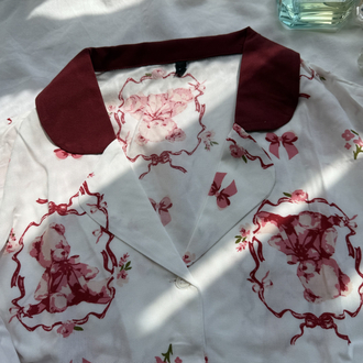 Kurdela Ayıcık Desenli Pijama Takımı