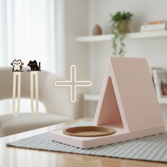 Okuma Yoldaşı Seti (Mola Noktası Kitap Standı + Dilediğin Ayraç) | BookyFancy