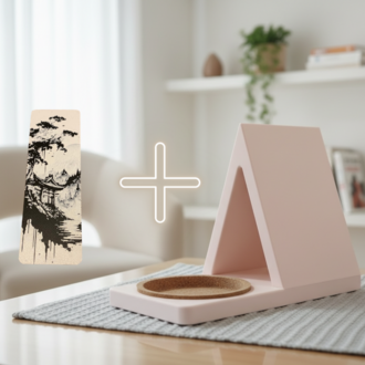 Okuma Yoldaşı Seti (Mola Noktası Kitap Standı + Dilediğin Ayraç) | BookyFancy
