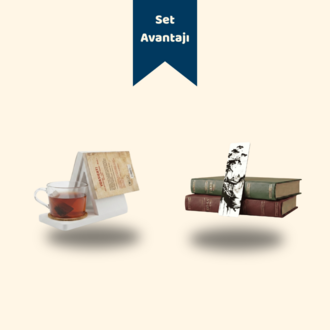 Okuma Yoldaşı Seti (Mola Noktası Kitap Standı + Dilediğin Ayraç) | BookyFancy