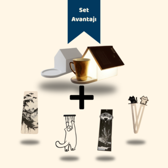 Okuma Yoldaşı Seti 2 (Mola Evi Kitap Standı + Dilediğin Ayraç)