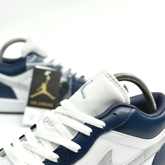 NIKE AIR JORDAN 1 LOW WOLF GREY MIDNIGHT NAVY