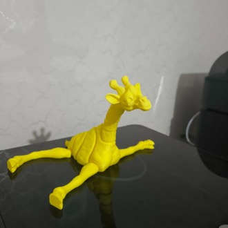 Hareketli Zürafa Figürü - Eklemli Masaüstü Aksesuarı