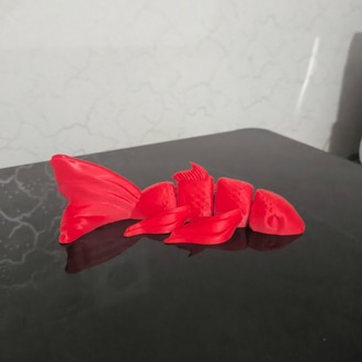 Hareketli Stres Figürü: Akıcı Eklemli Balık