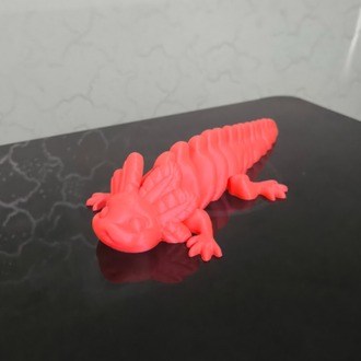 Hareketli Axolotl (Semender) - Eklemli Masaüstü Aksesuarı
