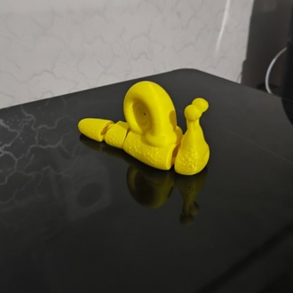 Hareketli Salyangoz Figürü - Eklemli Masaüstü Aksesuarı