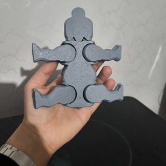 Hareketli Gergedan Figürü - Eklemli Masaüstü Aksesuarı
