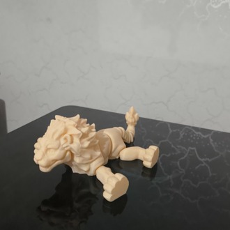 Hareketli Aslan Figürü - Eklemli Ormanın Kralı