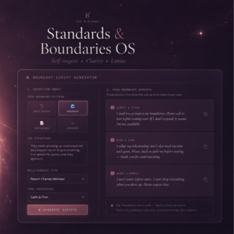 Standars & Boundaries OS