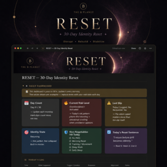 RESET — 30-Day Identity Reset