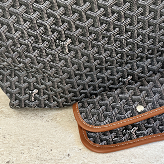 GOYARD VIP ORTA BOY / SİYAH & KAHVE