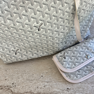 GOYARD VIP ORTA BOY/ KIRIK BEYAZ AÇIK KREM