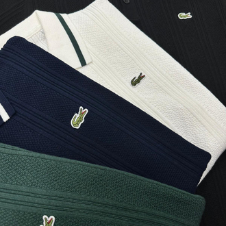 Lcst Beyaz Triko Polo Yaka T-Shirt