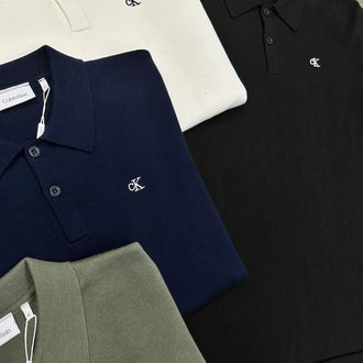 Calvn Klein Siyah Triko Polo Yaka T-Shirt