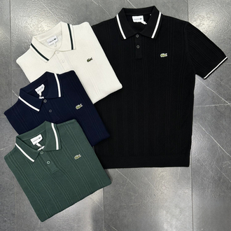 Lcst Beyaz Triko Polo Yaka T-Shirt