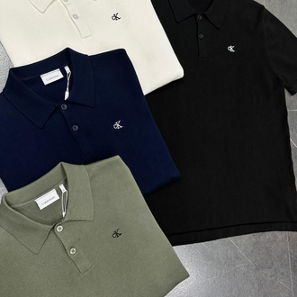 Calvn Klein Siyah Triko Polo Yaka T-Shirt
