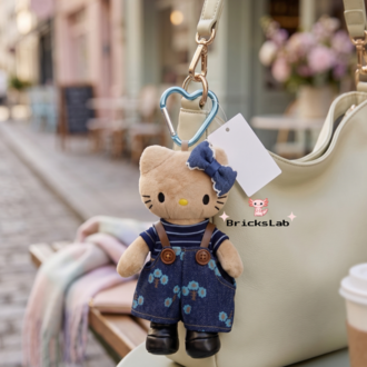 Hello Kitty Peluş Anahtarlık – Winter Denim